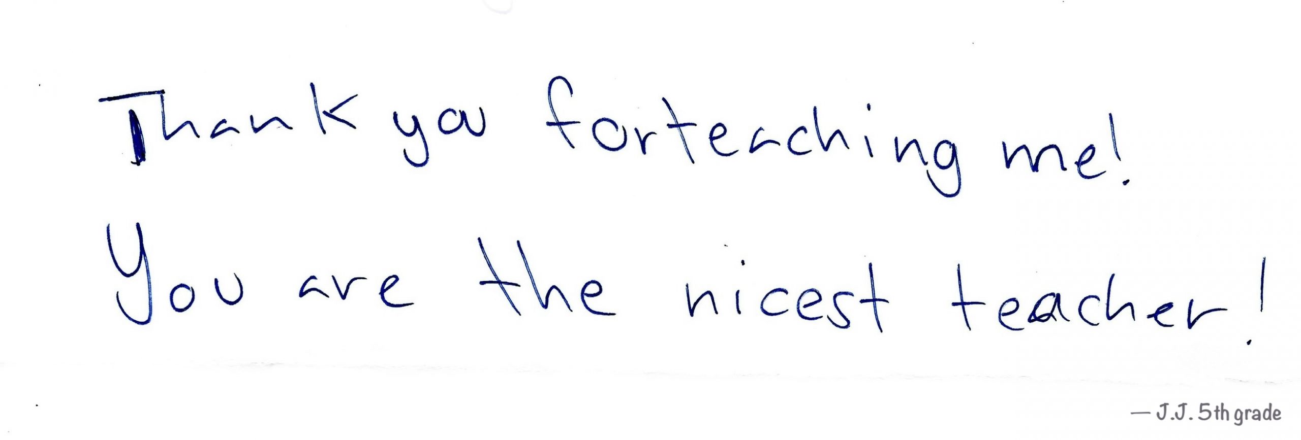 Student note