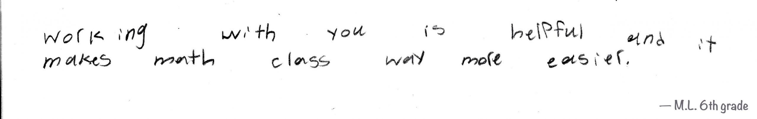 Student note